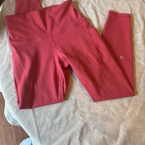 Lululemon Athletica Pink Stretch Leggings